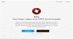 Desktop Screenshot of airy-youtube-downloader.com