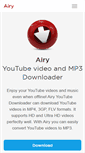 Mobile Screenshot of airy-youtube-downloader.com
